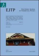 Electronic journal of theoretical physics vol.29 edito da Aracne