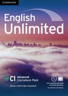 English Unlimited. Level C1 Coursebook with e-Portfolio and Online Workbook Pack di Alex Tilbury, David Rea, Leslie A. Hendra edito da Cambridge