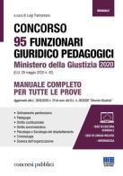 Concorso 95 funzionari giuridico pedagogici Ministero della Giustizia 2020 (G.U. 29 maggio 2020 n. 42) edito da Maggioli Editore