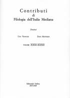 Contributi di filologia dell'Italia mediana (2017-2018) vol.31-32 edito da Editoriale Umbra