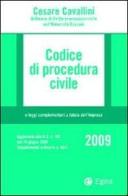 Codice di procedura civile 2009 e leggi complementari a tutela dell'impresa. Con CD-ROM di Cesare Cavallini edito da EGEA