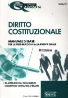 Diritto costituzionale. Manuale di base per la preparazione alla prova orale edito da Edizioni Giuridiche Simone