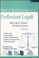 Scuole di specializzazione per le professioni legali. Quiz per l'esame di ammissione edito da Edizioni Giuridiche Simone