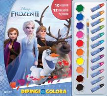 Frozen 2. Dipingi &colora. Con 12 pastelli a cera, 10 acquerelli e 1 pennello edito da Disney Libri
