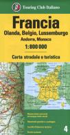 Francia. Olanda, Belgio, Lussemburgo, Andorra, Monaco 1:800.000. Carta stradale e turistica edito da Touring