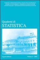 Quaderni di statistica (2002) vol.4 edito da Liguori