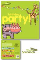 Birthday Party! Learn with Mummy in the savannah. Ediz. a colori di Letizia Quaranta edito da Learn with Mummy