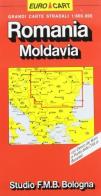 Romania. Moldavia 1:800.000 edito da Studio FMB Bologna