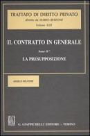 Il contratto in generale vol.4 di Angelo Belfiore edito da Giappichelli