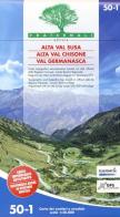 Carta n. 50-1. Alta Val Susa, alta Val Chisone, Val Germanasca. Carta dei sentieri e stradale scala 1:25.000 edito da Fraternali Editore