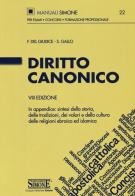 Diritto canonico di Federico Del Giudice, Sergio Gallo edito da Edizioni Giuridiche Simone
