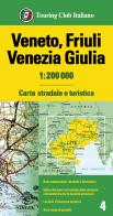 Veneto, Friuli Venezia Giulia 1:200.000. Carta stradale e turistica edito da Touring
