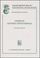 Lezioni di giustizia costituzionale di Stefano M. Cicconetti edito da Giappichelli