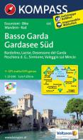 Carta escursionistica n. 695. Basso Garda-Gardasee Süd 1:25.000. Ediz. bilingue edito da Kompass