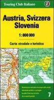 Austria, Svizzera, Slovenia 1:800.000 edito da Touring