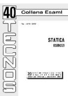 Statica. Esercizi di Marco Falcone edito da Tecnos