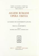 Aegidii Romani opera omnia vol.1.3 di Egidio Romano edito da Olschki