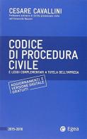Codice di procedura civile di Cesare Cavallini edito da EGEA