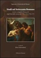 Studi sul settecento romano. Artisti e artigiani a Roma vol.3 edito da Quasar