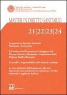Master in diritto sanitario vol. 21-22-23-24 edito da Bononia University Press