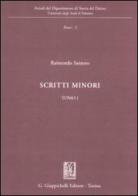 Scritti minori di Raimondo Santoro edito da Giappichelli