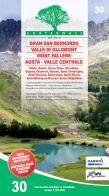 Carta n. 30. Gran San Bernardo, Valle di Ollomont, Mont Fallére, Aosta 1:25.000 edito da Fraternali Editore