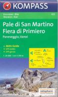 Carta escursionistica n. 622. Trentino, Veneto. Pale di S. Martino, Fiera di Primiero 1:25.000. Adatto a GPS. Digital map. DVD-ROM edito da Kompass
