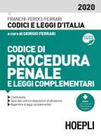 Codice di procedura penale e leggi complementari di Luigi Franchi, Virgilio Feroci, Santo Ferrari edito da Hoepli