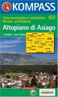 Carta escursionistica n. 623. Trentino, Veneto. Altopiano di Asiago 1:25.000. Adatto a GPS. Digital map. DVD-ROM edito da Kompass