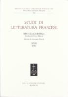 Studi di letteratura francese vol.22 edito da Olschki