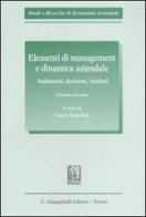 Elementi di management e dinamica aziendale vol.2 edito da Giappichelli