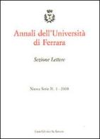Annali dell'Università di Ferrara. Sezione lettere edito da Le Lettere