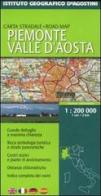 Piemonte, Valle d'Aosta 1:200 000. Ediz. multilingue edito da De Agostini