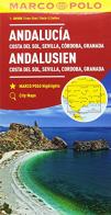 Andalusia, Costa del sole, Siviglia, Cordoba, Granada 1:200.000 edito da Marco Polo