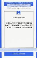 Surfaces et profondeurs dans l'univers imaginaire de Villiers de l'Isle-Adam di Renzo Scarcella edito da Schena Editore