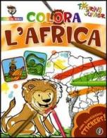 Colora l'Africa. Con stickers. Ediz. illustrata edito da Touring Junior