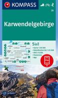 Carta escursionistica n. 26. Karwendelgebirge 1:50.000 edito da Kompass