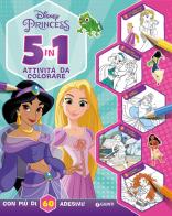 5 in 1 attività da colorare. Disney Princess. Con adesivi. Ediz. a colori edito da Disney Libri
