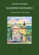 Quaderno Barnabeo. Venti pezzi facili per organo di Leonello Capodaglio edito da GDE Edizioni Musicali