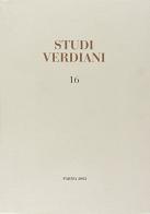 Studi verdiani vol.16 edito da Ist. Nazionale Studi Verdiani