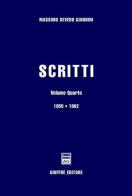 Scritti vol.4 di Massimo S. Giannini edito da Giuffrè