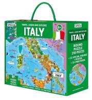 Italy. Travel, learn and explore. Ediz. a colori. Con round puzzle. Con 22 special figures. Con Poster di Matteo Gaule, Ester Tomè edito da Sassi