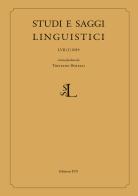 Studi e saggi linguistici (2019) vol.1 edito da Edizioni ETS