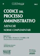 Codice del processo amministrativo. Norme complementari edito da Edizioni Giuridiche Simone