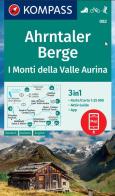 Carta escursionistica nr. 082. Ahrntaler Berge/I Monti della Valle Aurina edito da Kompass
