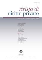 Rivista di diritto privato (2017) vol.1 edito da Cacucci