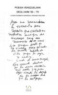 Poesia venezuelana degli anni '60 - '70 edito da StreetLib