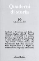Quaderni di storia (2019) vol.90 edito da edizioni Dedalo
