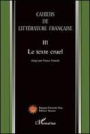 Cahiers de littérature française vol.3 edito da Sestante