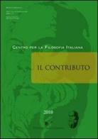 Il contributo (2010) vol.3 di Teresa Serra edito da Nuova Cultura